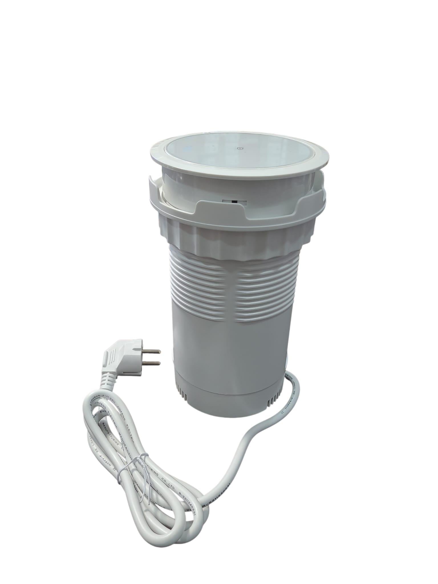 Ne-Ad Şarjlı Bas Aç Silindir Priz Kutusu Beyaz