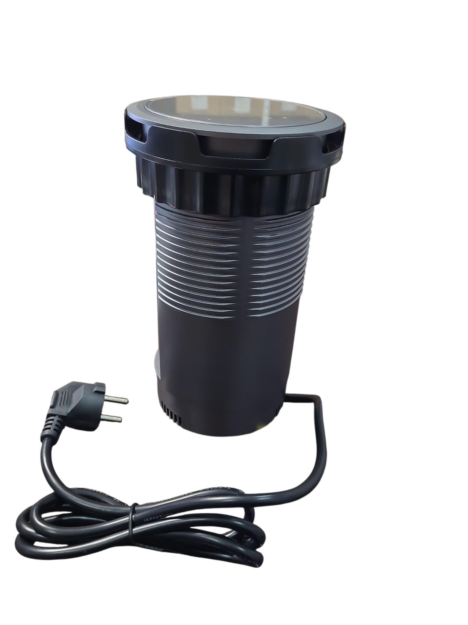 Ne-Ad Şarjlı Bas Aç Silindir Priz Kutusu Gri