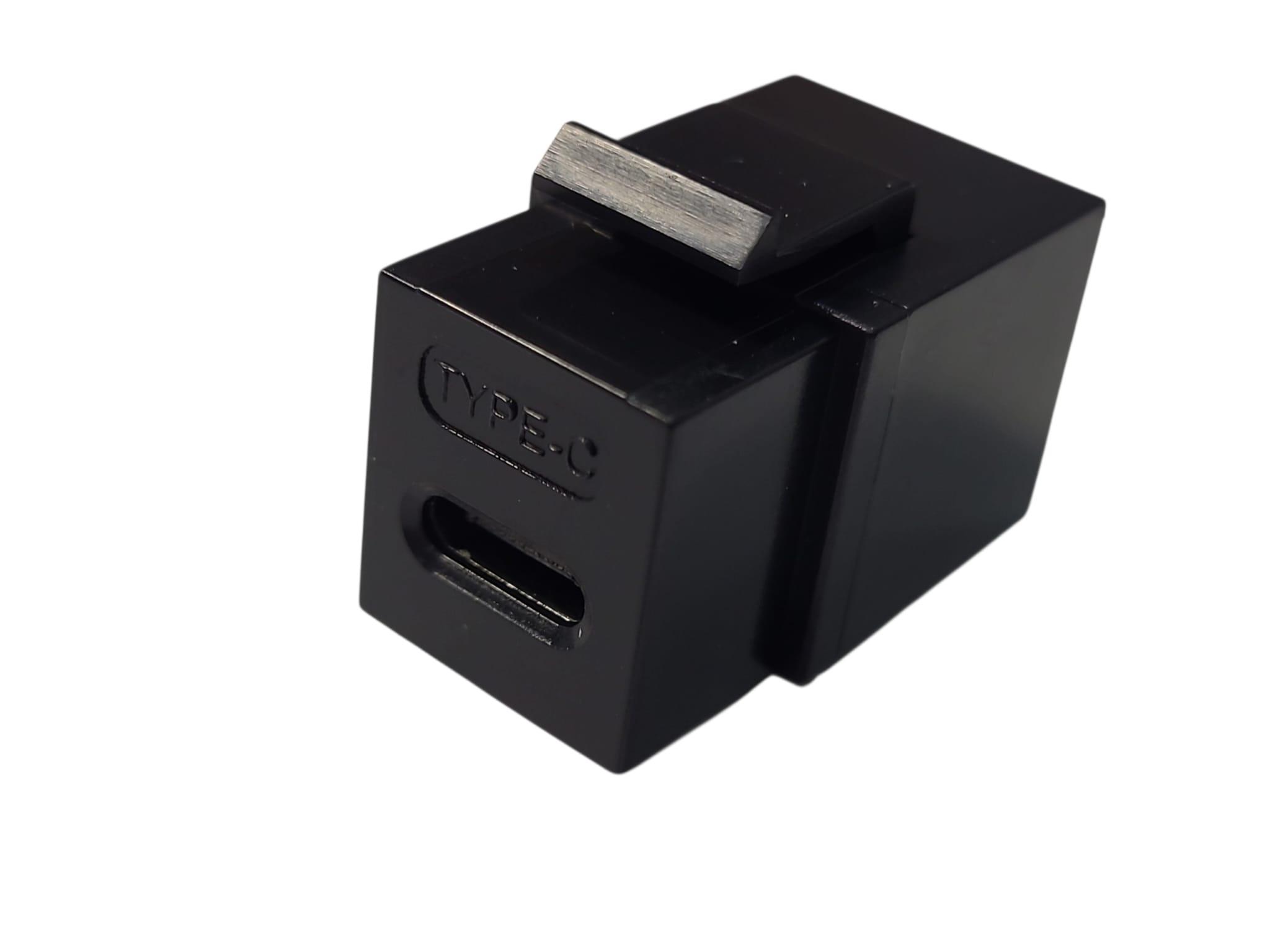 Ne-Ad Type-C USB Konnektör Dişi Giriş Çıkışlı Siyah  2195-S