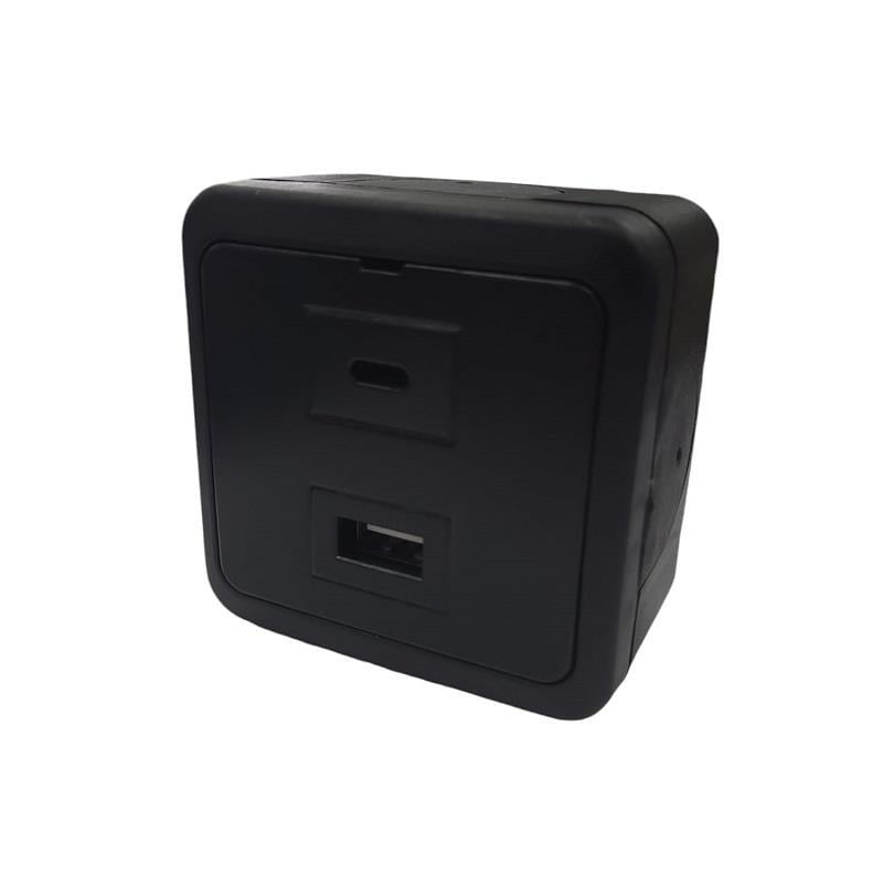 Nead Multima Siyahi İkili USB Şarj Prizi Type A+ Type C