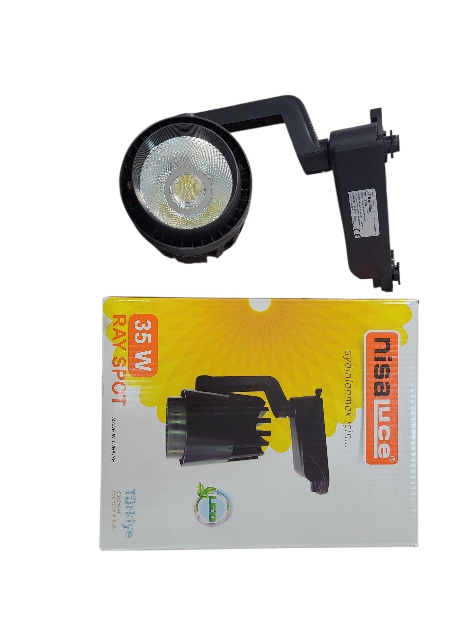 NisaLuce 35W Ray Spot 6500K Siyah Kasa