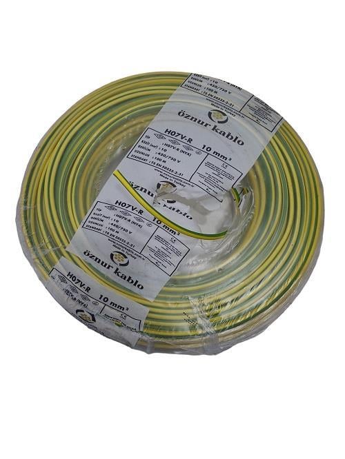 Öznur 10mm NYA Sarı-Yeşil Topraklama Kablosu 1mt