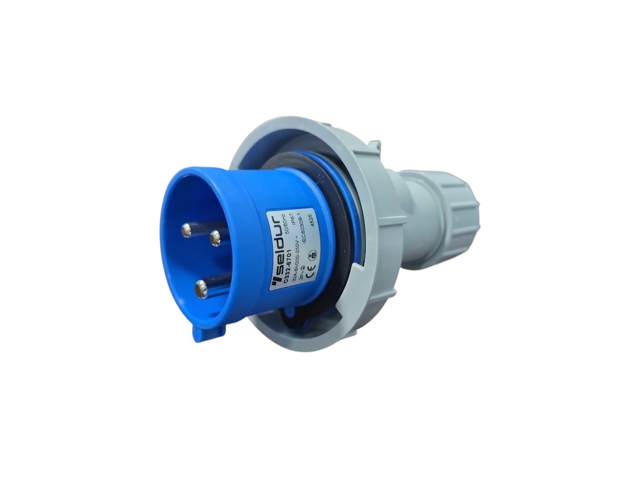Seldur 3x32A CEE Norm Erkek Fiş IP67