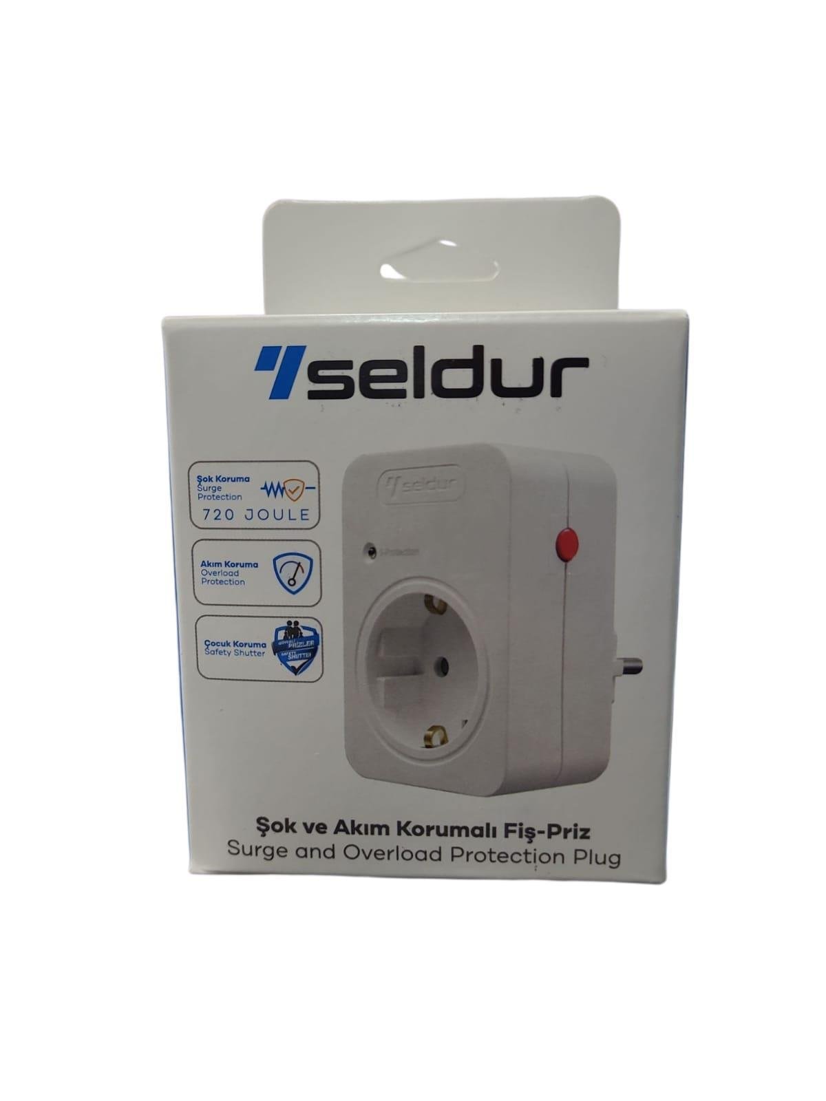 Seldur Şok ve Akım Korumalı Fiş Priz
