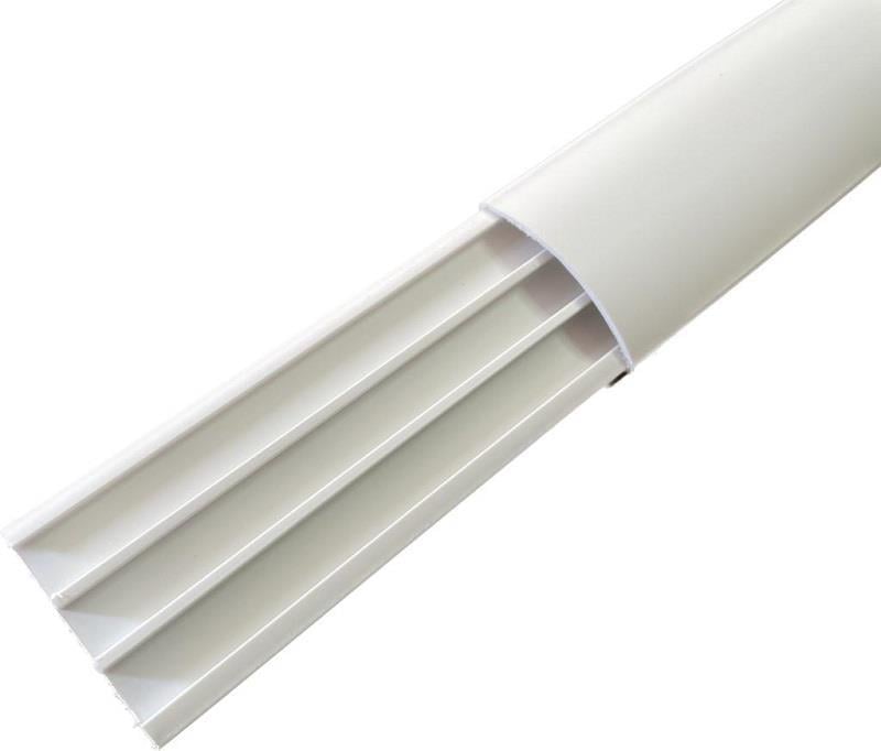 Sert Plastik 50X12 Balık Sırtı Kablo Kanalı Yapışkanlı 108 Mt Beyaz