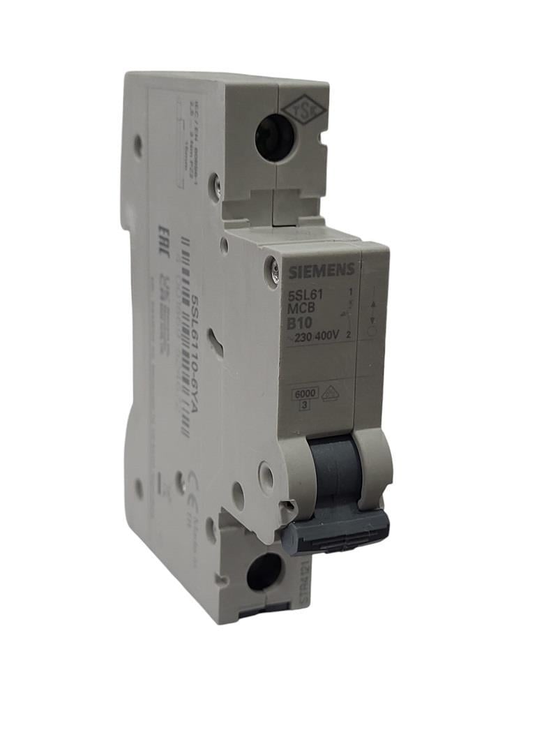 Siemens 1x10 B Tipi 6kA Otomatik Sigorta