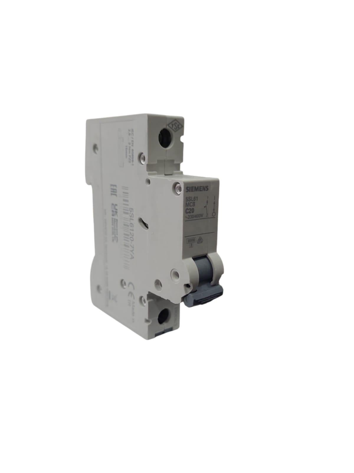 Siemens 1x20A C Tipi 6kA Monofaze Otomatik Sigorta 