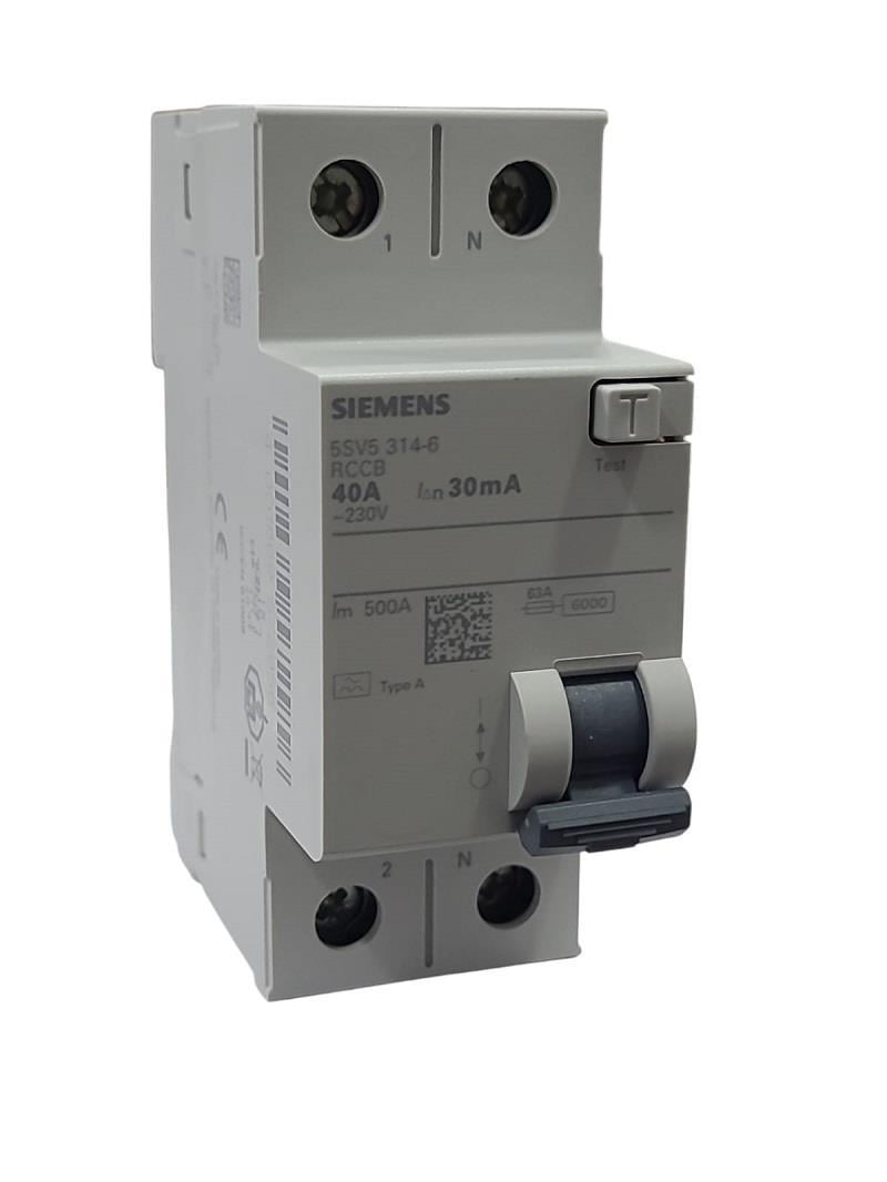 Siemens 2x40A 30mA Kaçak Akım Rölesi