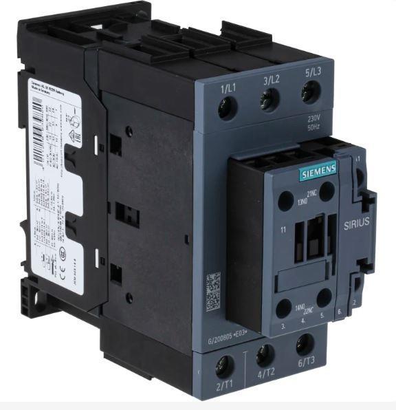 Siemens 3RT2035-1AP00 Sirius Kontaktör 40A 230V AC 18,5kW