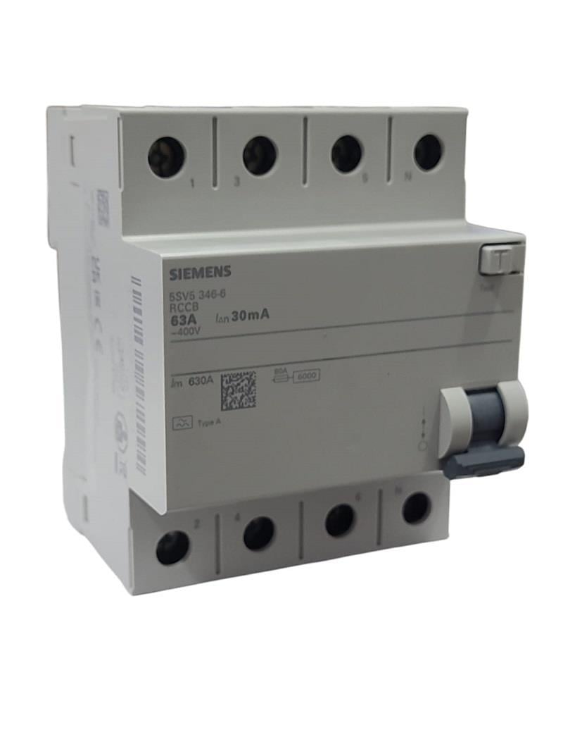 Siemens 4x63A 30mA Kaçak Akım Rölesi
