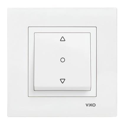 Viko Karre Beyaz Tek Tuş Jaluzi Anahtar
