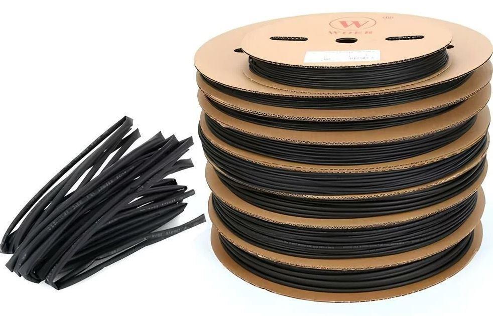 Woer 14mm Daralan Makaron Siyah 1mt