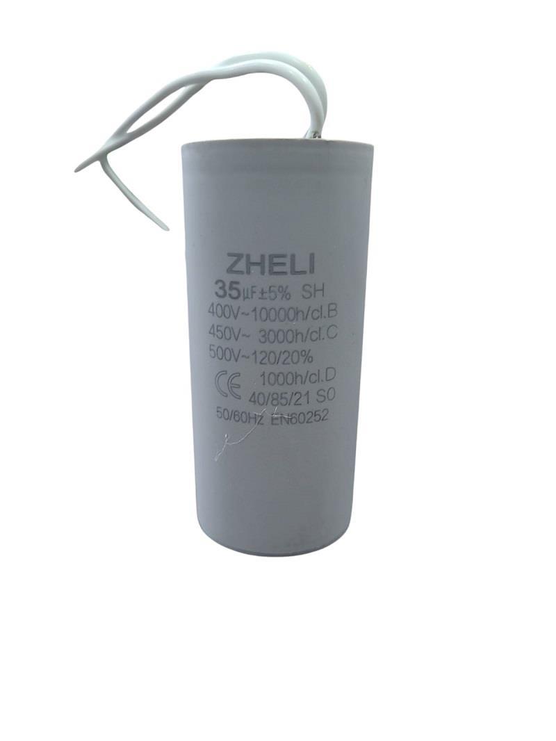 Zheli 35 MFD 450V 42x90  Kablolu Daimi Devre Kondansatör