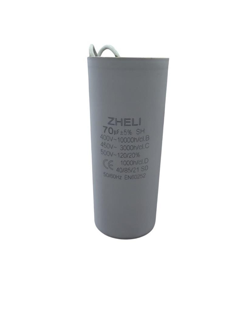 Zheli 70 MFD 450V 50x122 Kablolu Daimi Devre Kondansatör