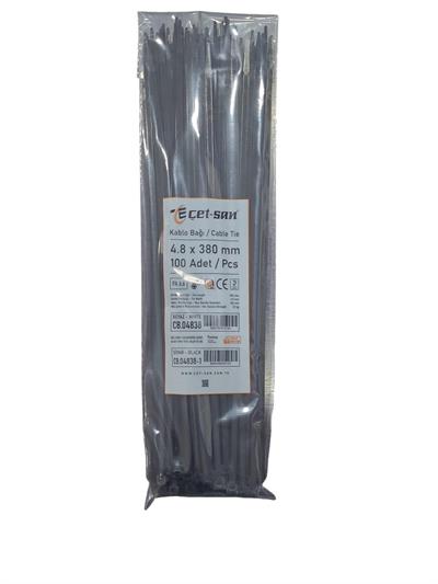 Çetsan 4,8x380 Kablo Bağı Siyah 100 adet