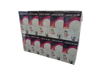 Gecem 11W E27 Led Ampul 6500K 10 Adet