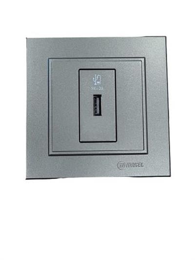 Makel Karea Füme USB Şarj Prizi 5V-2A