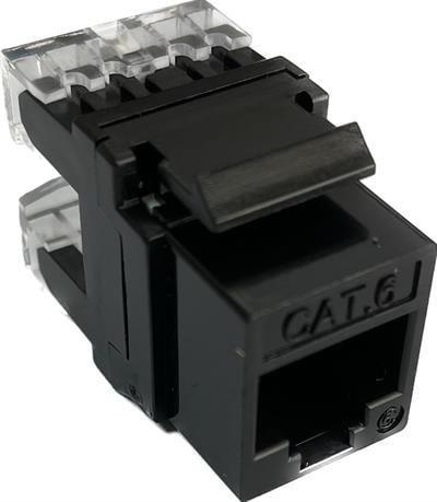 Ne-ad Cat6E Data Keystone Jack Siyah
