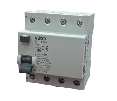 Viko 4x80A 300mA AC Tipi Kaçak Akım Rölesi
