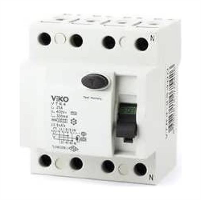 Viko Trifaze 4x40A 30mA Kaçak Akım Rölesi