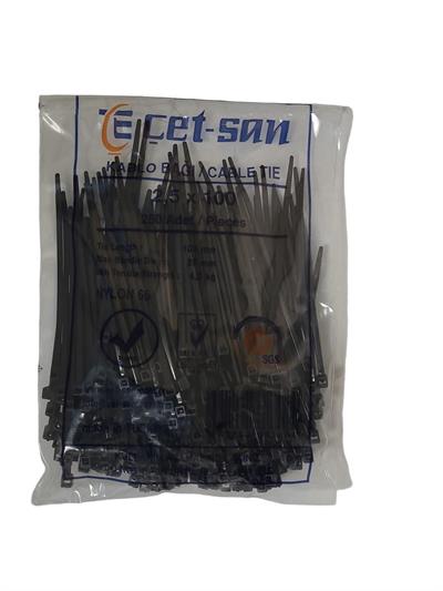 Çetsan 2,5x100 Kablo Bağı 500 adet (Siyah)