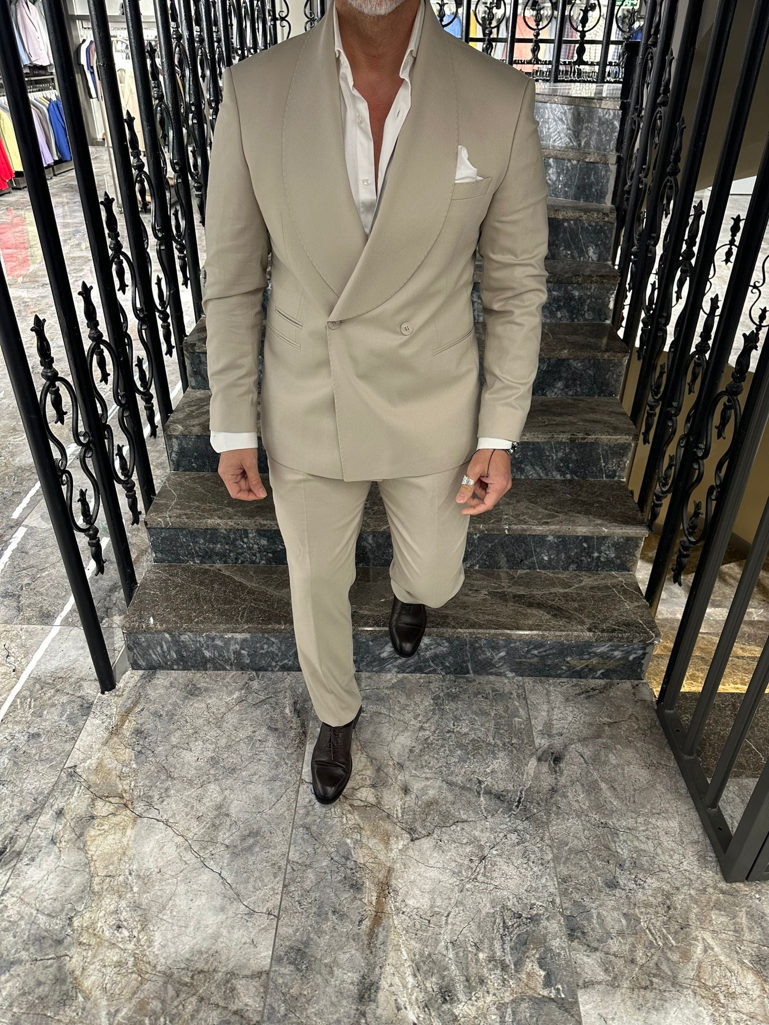 SHAWL COLLAR DB SUIT