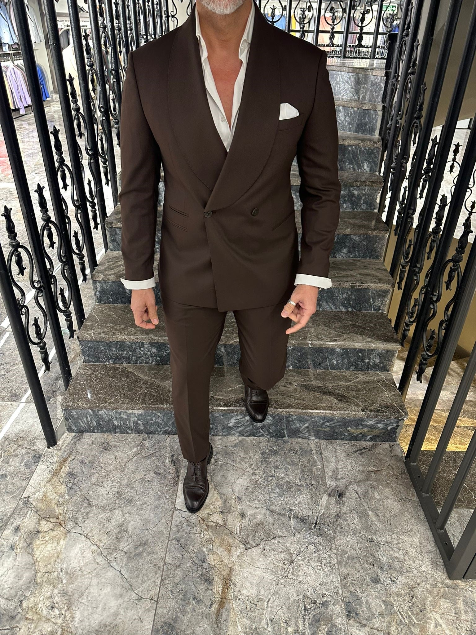 SHAWL COLLAR DB SUIT