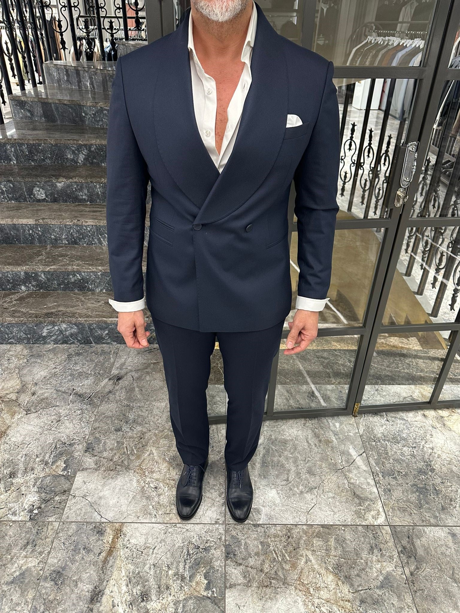 SHAWL COLLAR DB SUIT