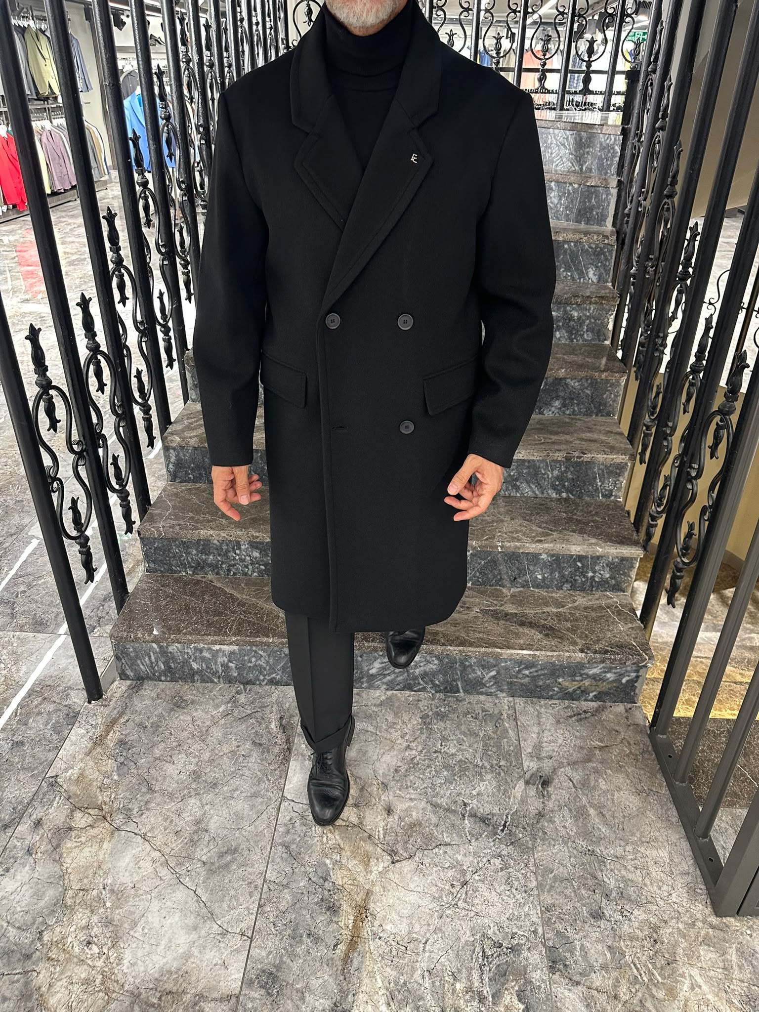 UZUN KRUVAZE OVERSIZE KABAN 