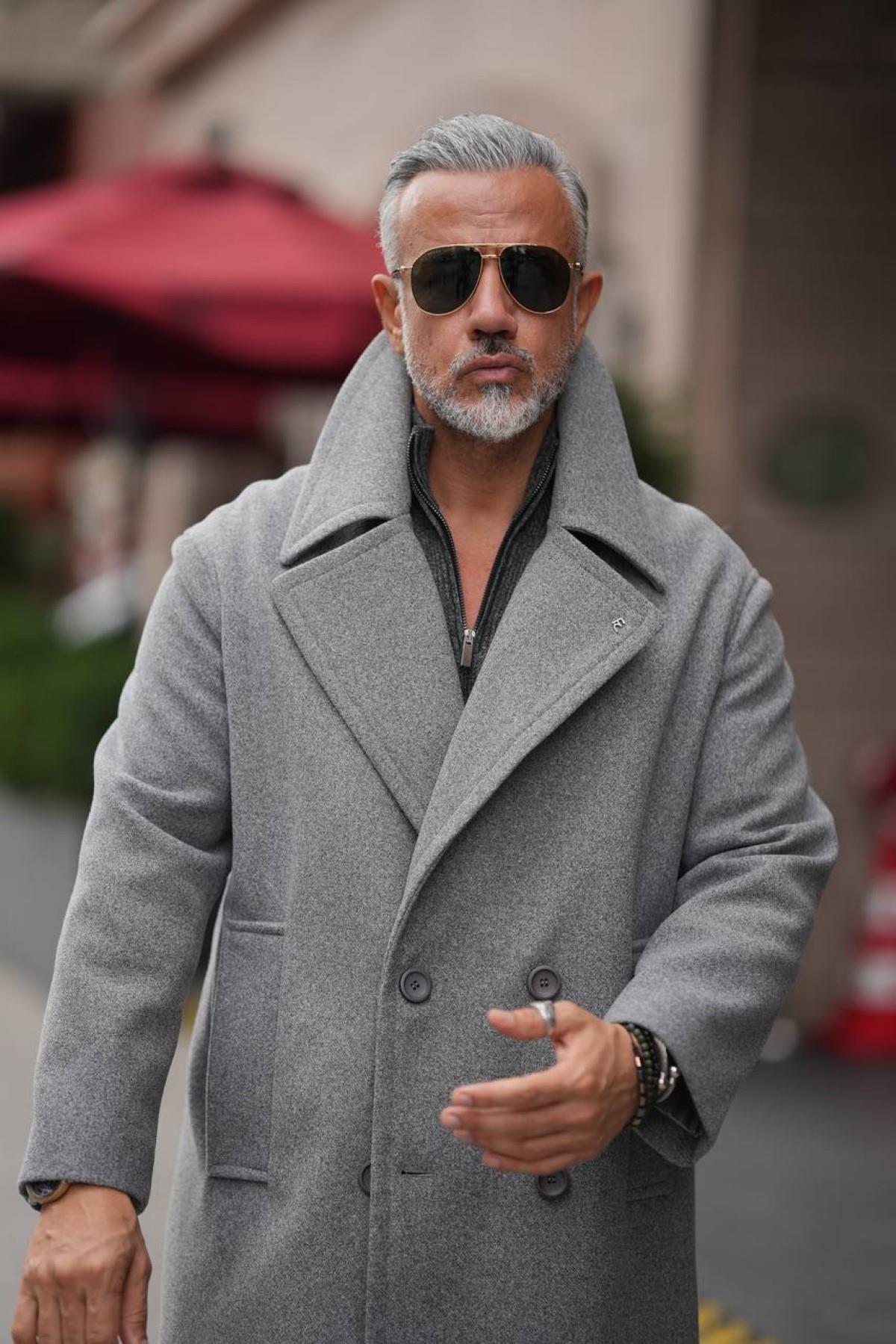  UZUN KRUVAZE OVERSIZE KABAN 
