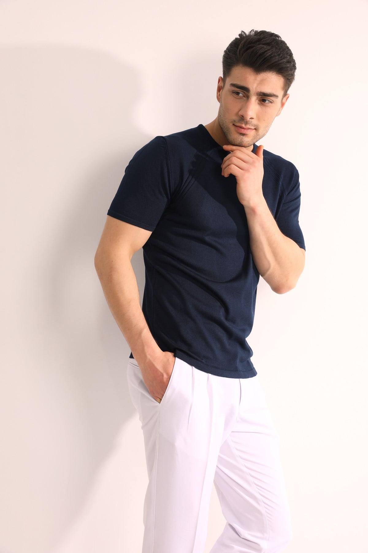 6086 BİSİKLET YAKA TRİKO