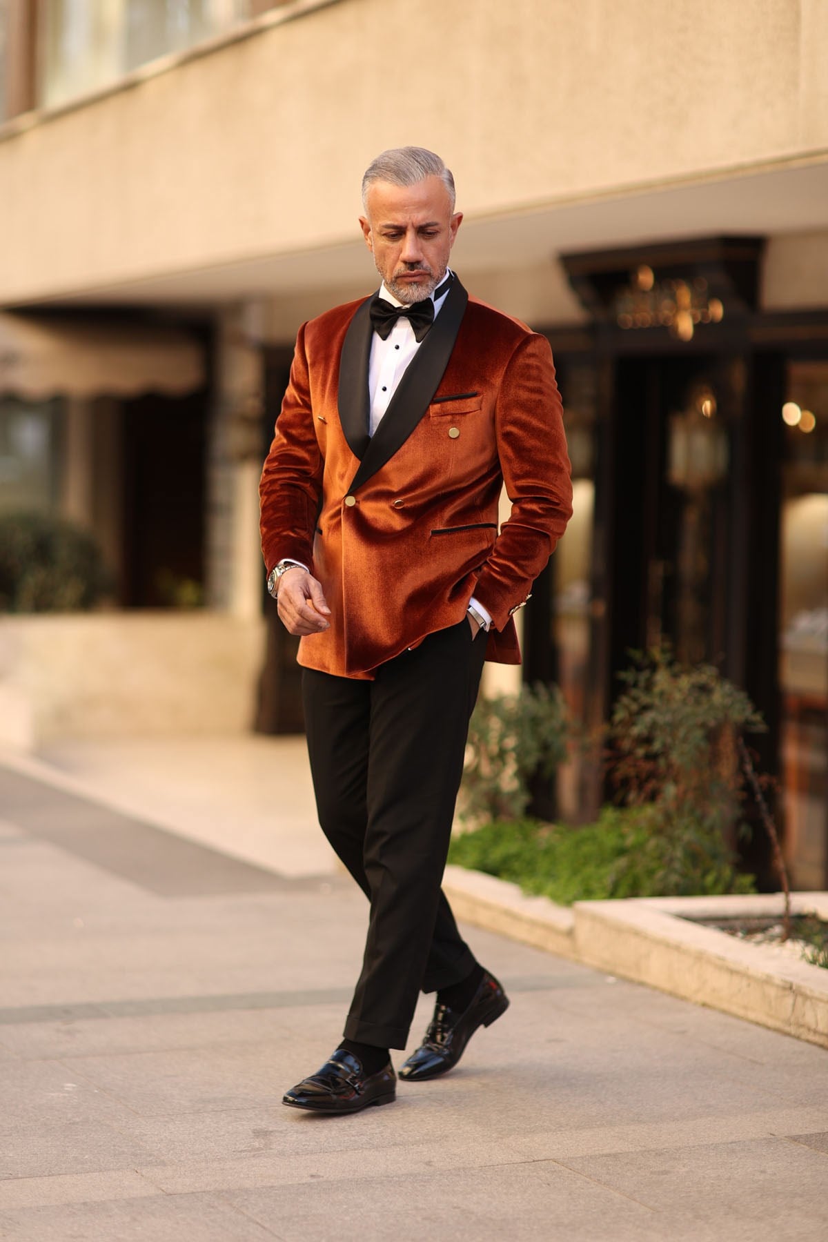 5854 DAMATLIK ŞAL YAKA TAKIM ELBİSE FV