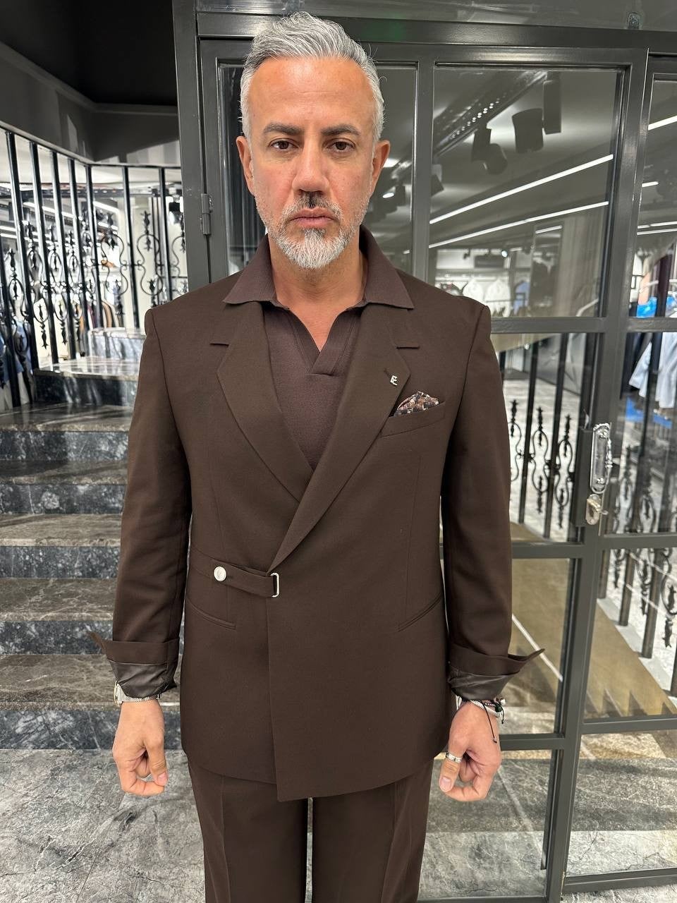  OVERSIZE KEMERLİ ÇITÇITLI TAKIM ELBİSE FV