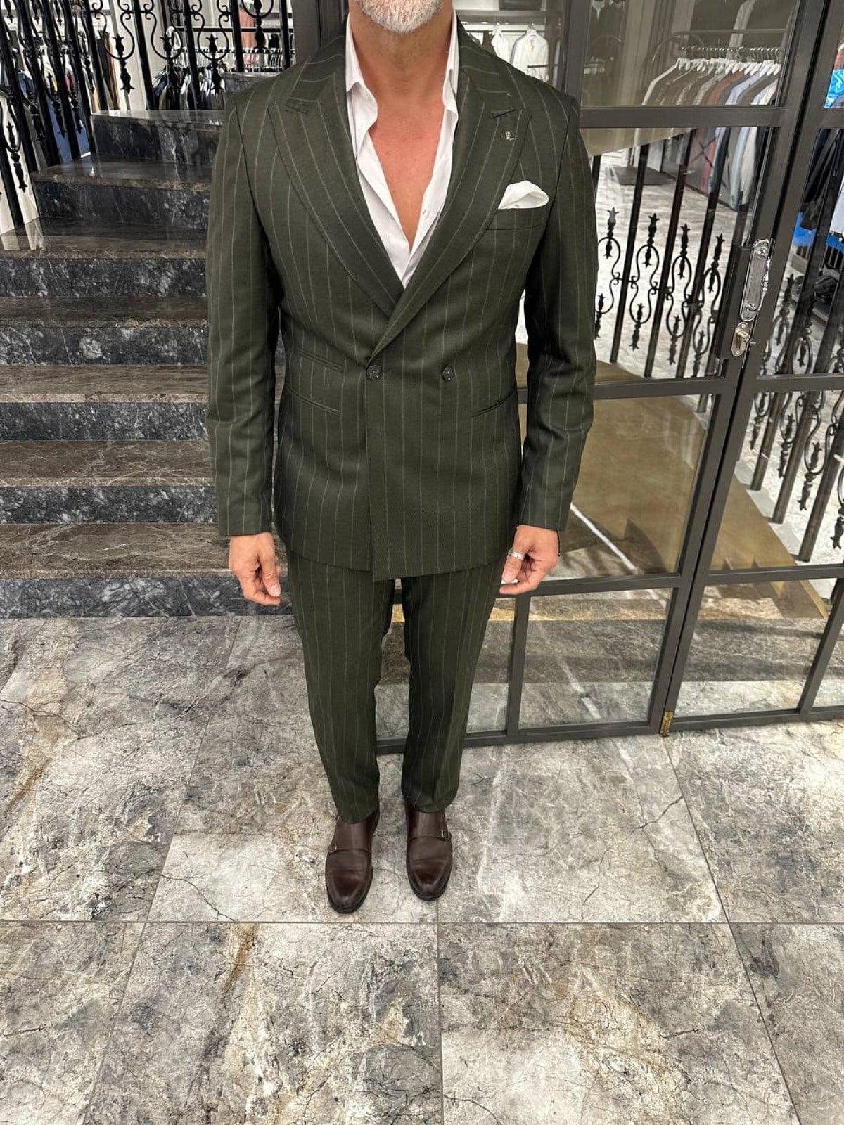 STRIPED DB SUIT