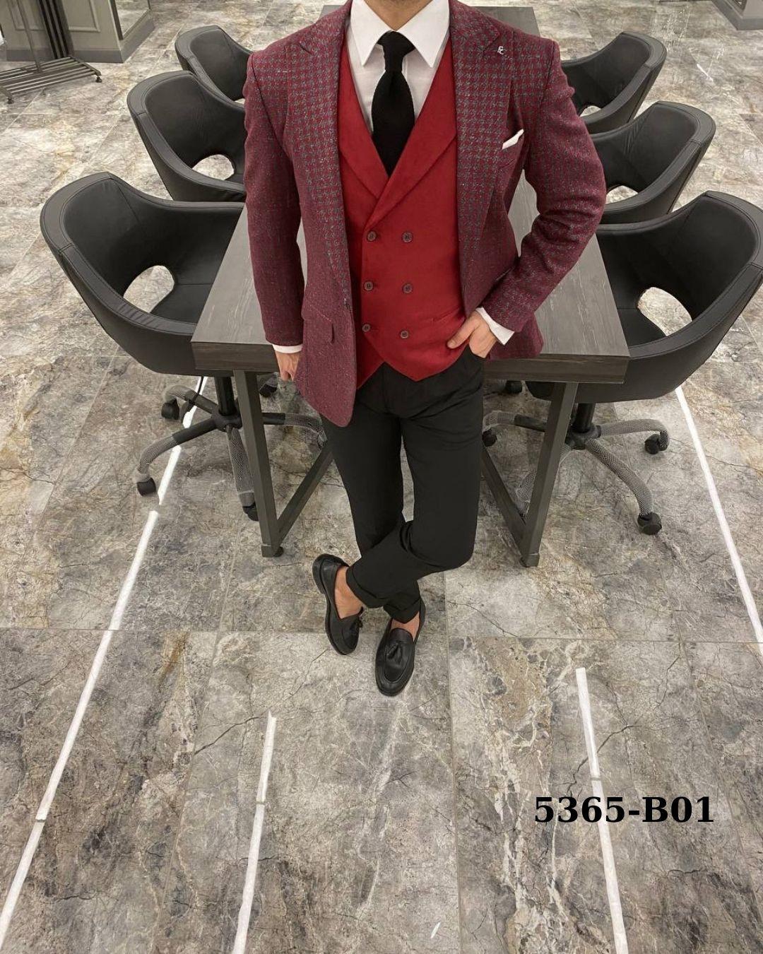 5365 KOMBİNLİ YELEKLİ TAKIM ELBİSE