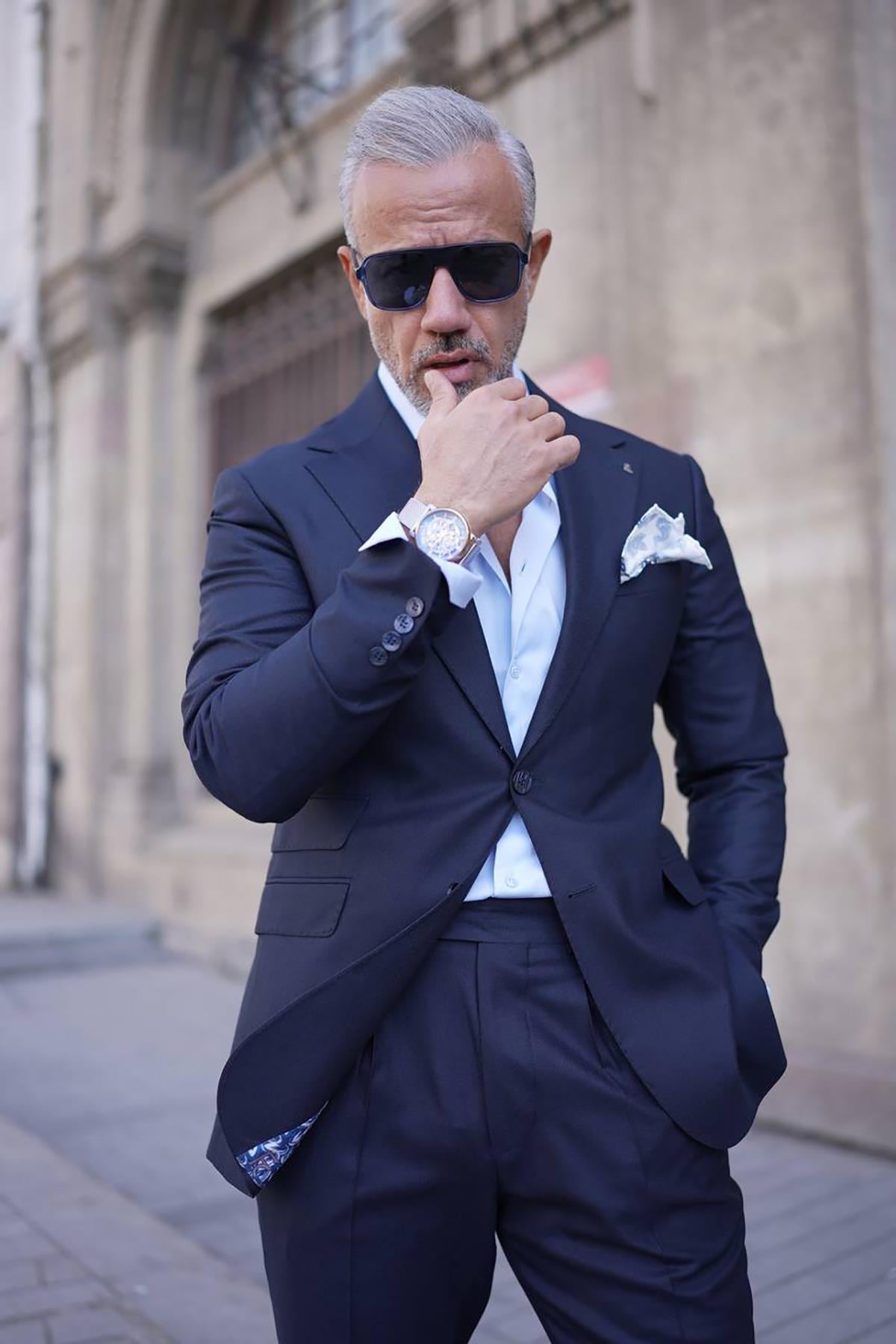TORBA CEP PİLELİ YÜN TAKIM ELBİSE 