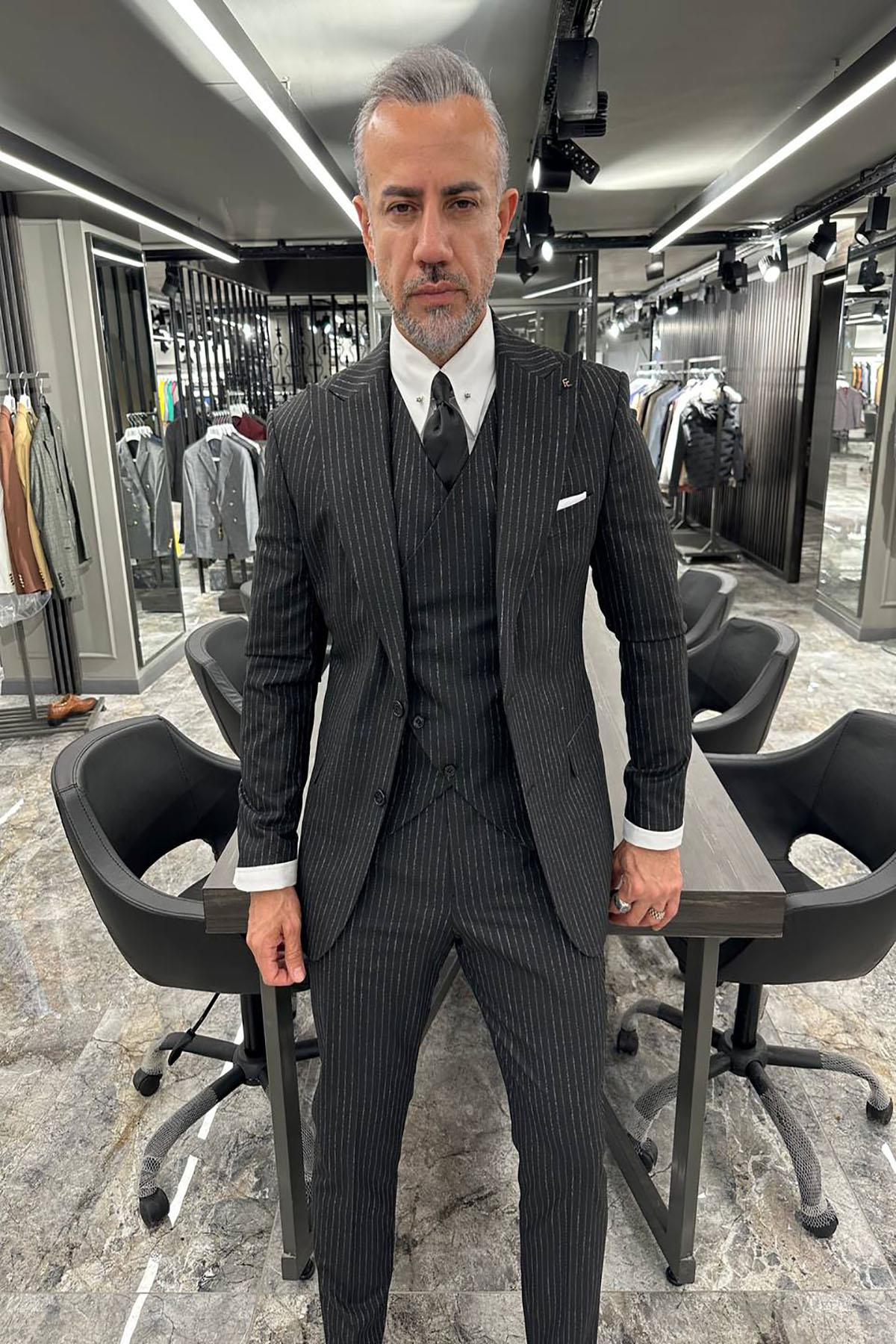 BLACK VEST SUIT