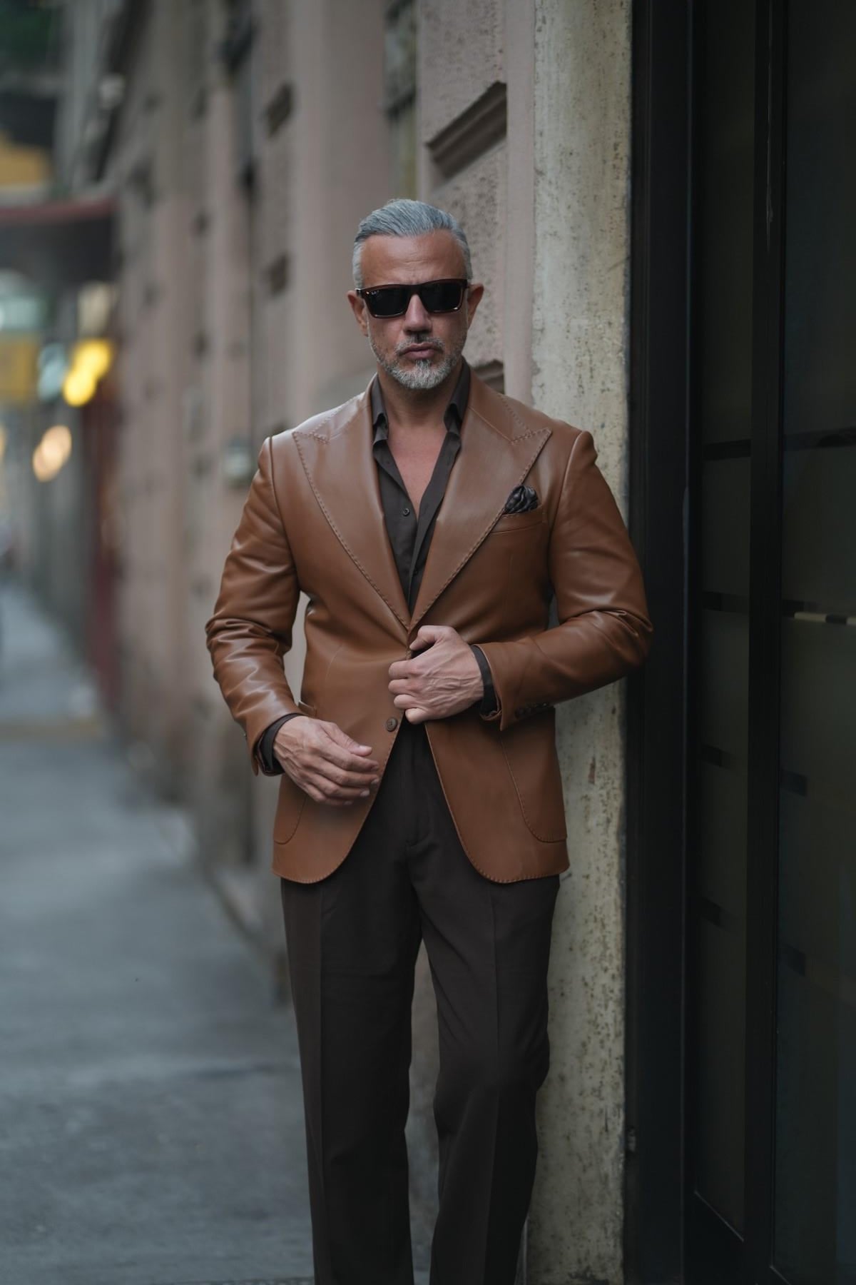 BAG POCKET LEATHER BLAZER 