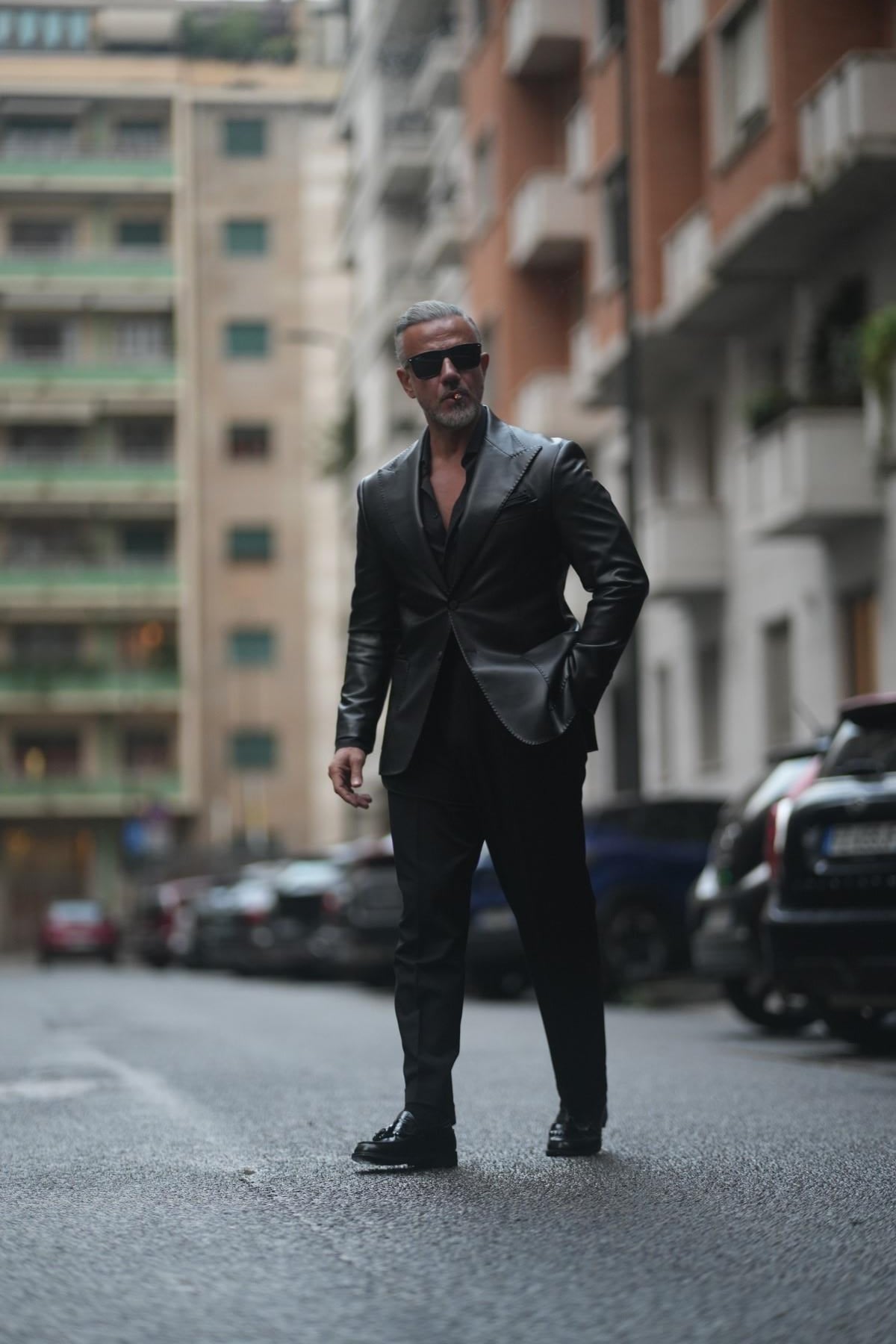 BAG POCKET LEATHER BLAZER 