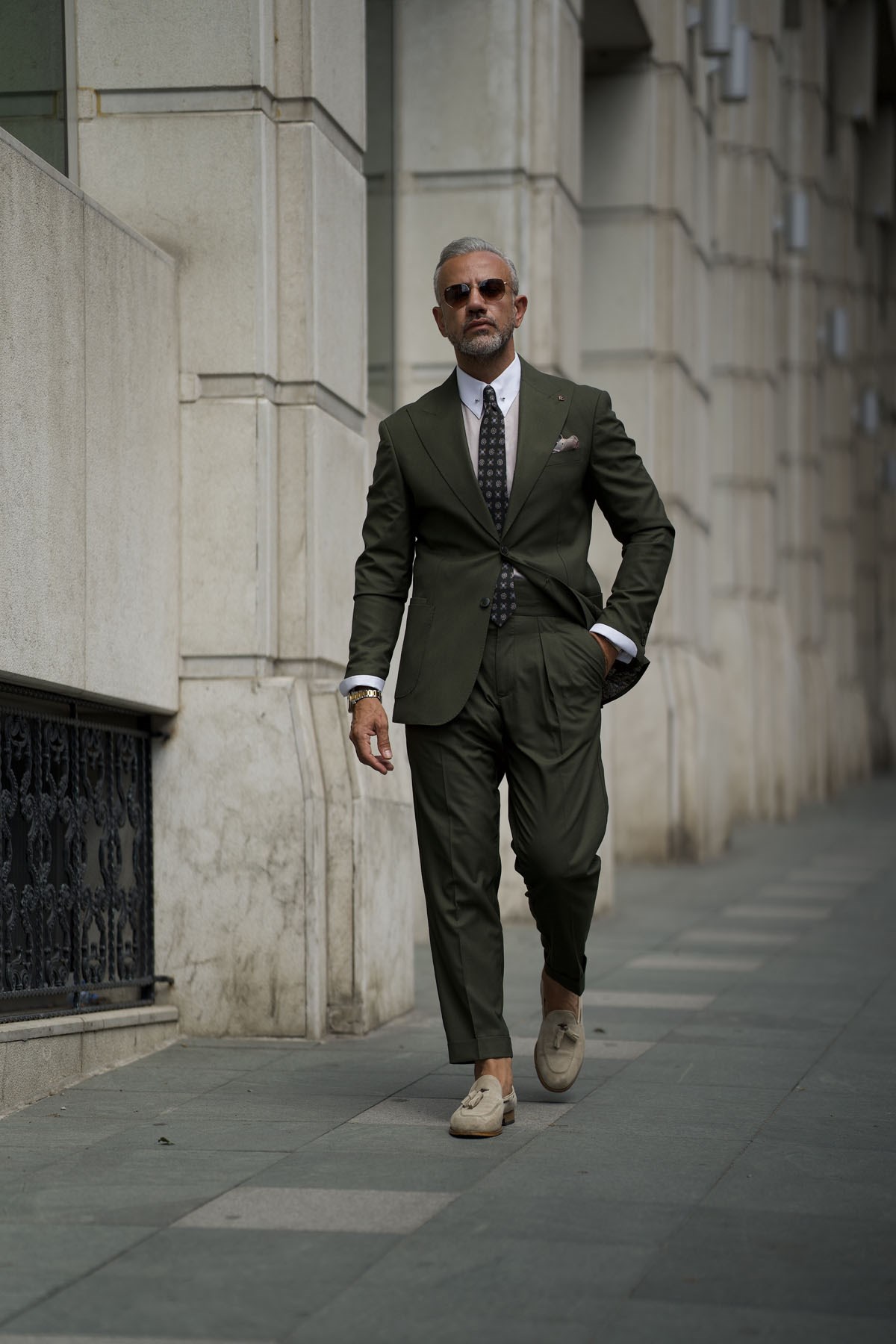 TROUSERS PLEATED SUIT - SLIM FIT