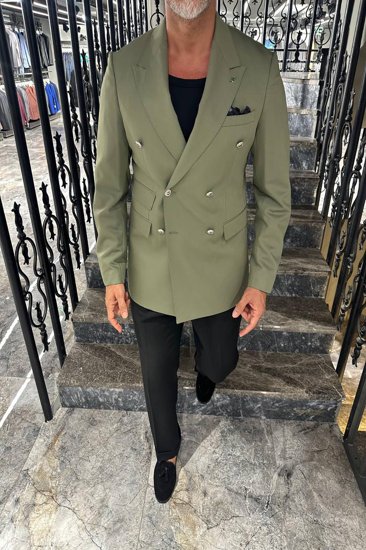 DOUBLE BREASTED CLASSIC BLAZER