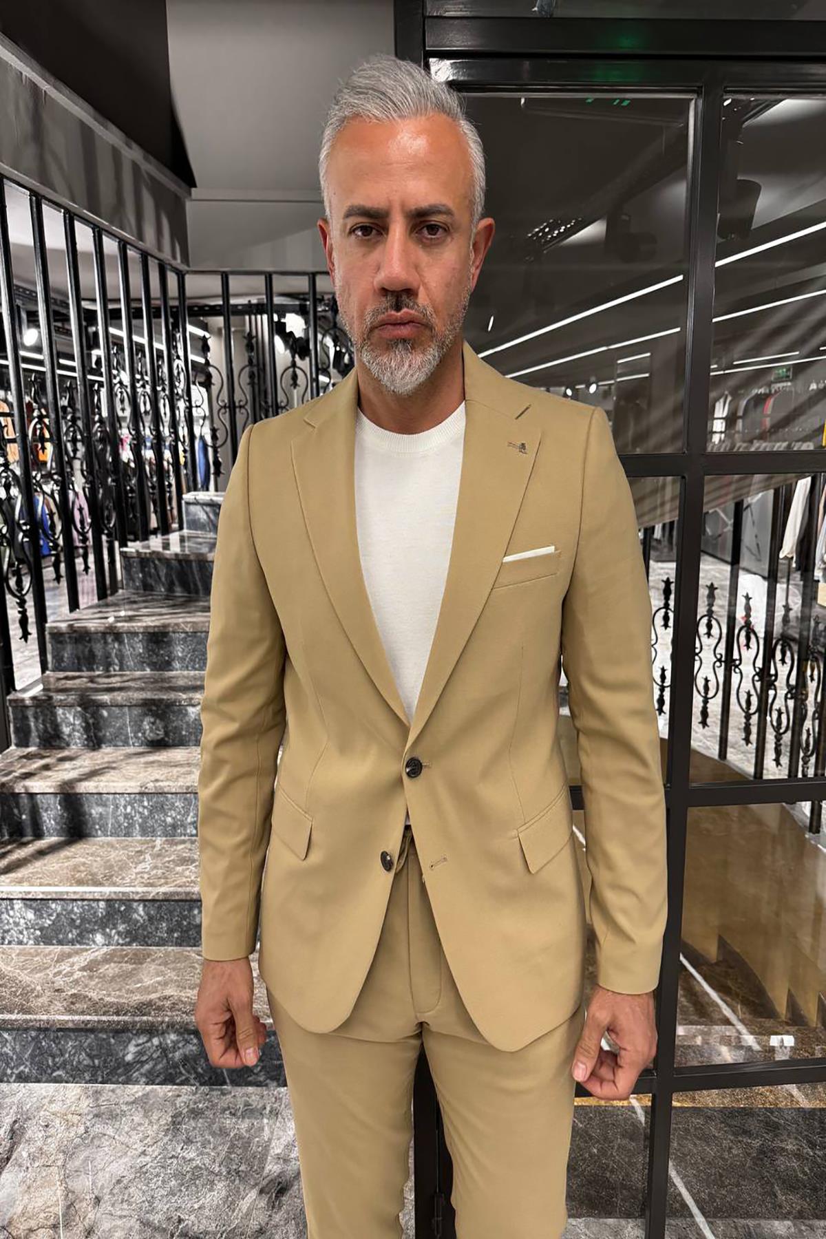 İPLİ PANTOLONLU TAKIM ELBİSE