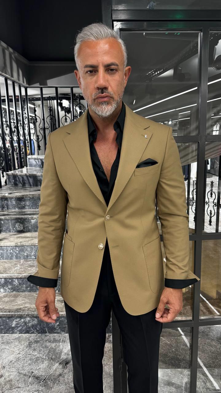 MONO COLLAR WOOL BLAZER