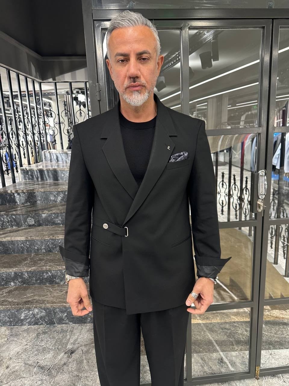  OVERSIZE KEMERLİ ÇITÇITLI TAKIM ELBİSE FV