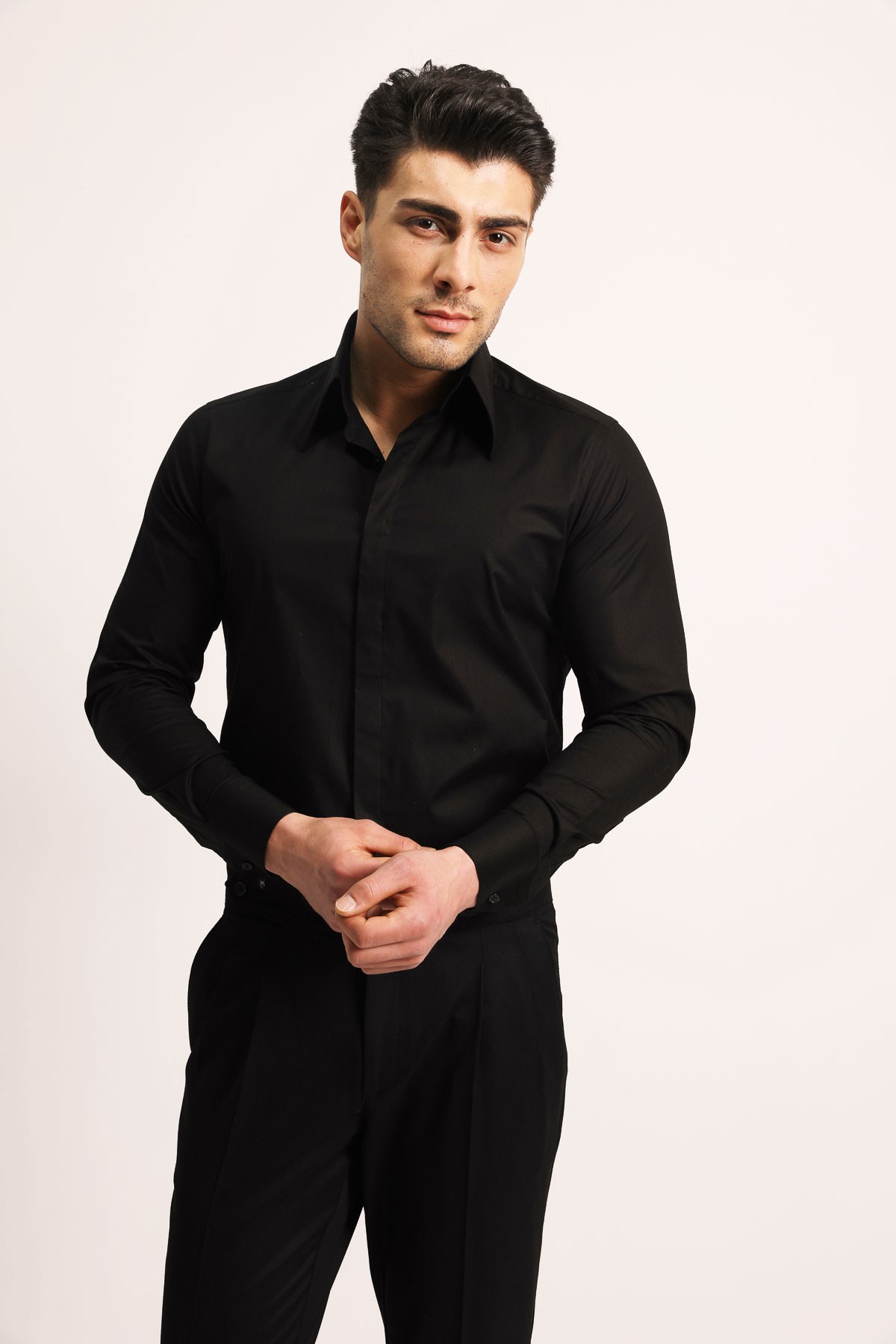 LONG COLLAR SHIRT - SLIM FIT