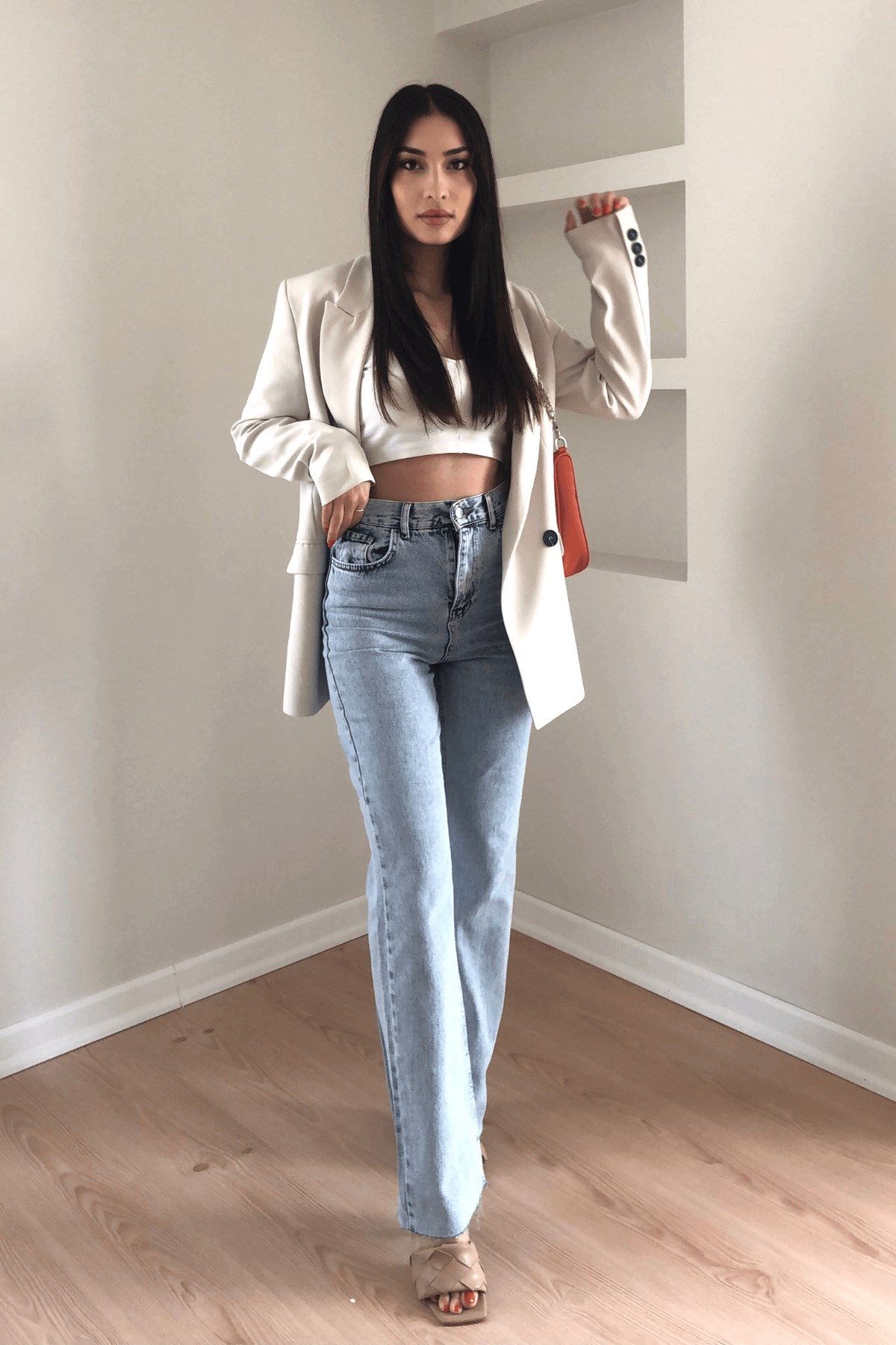 EKRU BLAZER CEKET