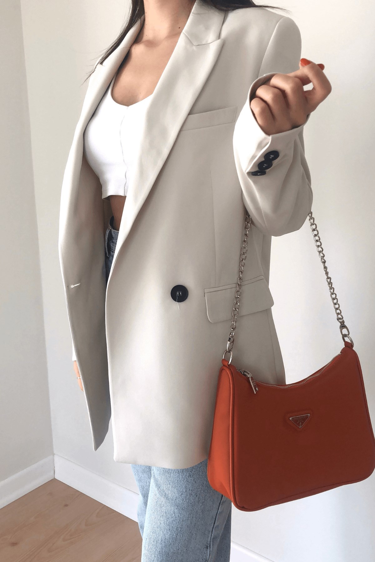 EKRU BLAZER CEKET