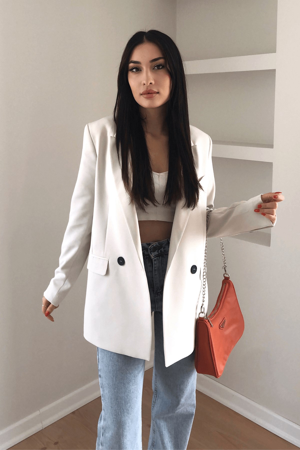 EKRU BLAZER CEKET