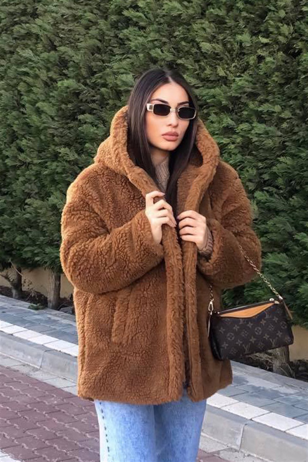 KAHVE TEDDY KABAN KÜRK 