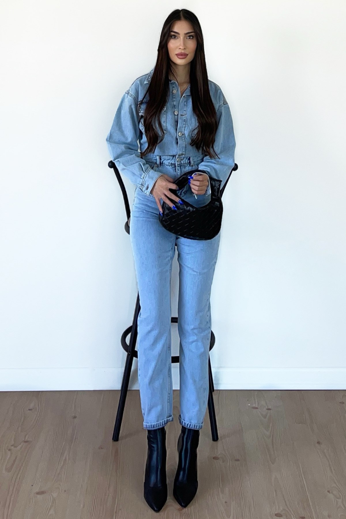 KAR YIKAMA DÜĞMELİ JEAN